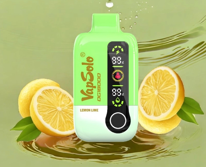 VapSolo DG18000 Vape – Lămâie Lime: O experiență de vapat revigorantă și accesibilă pentru pasionații din România