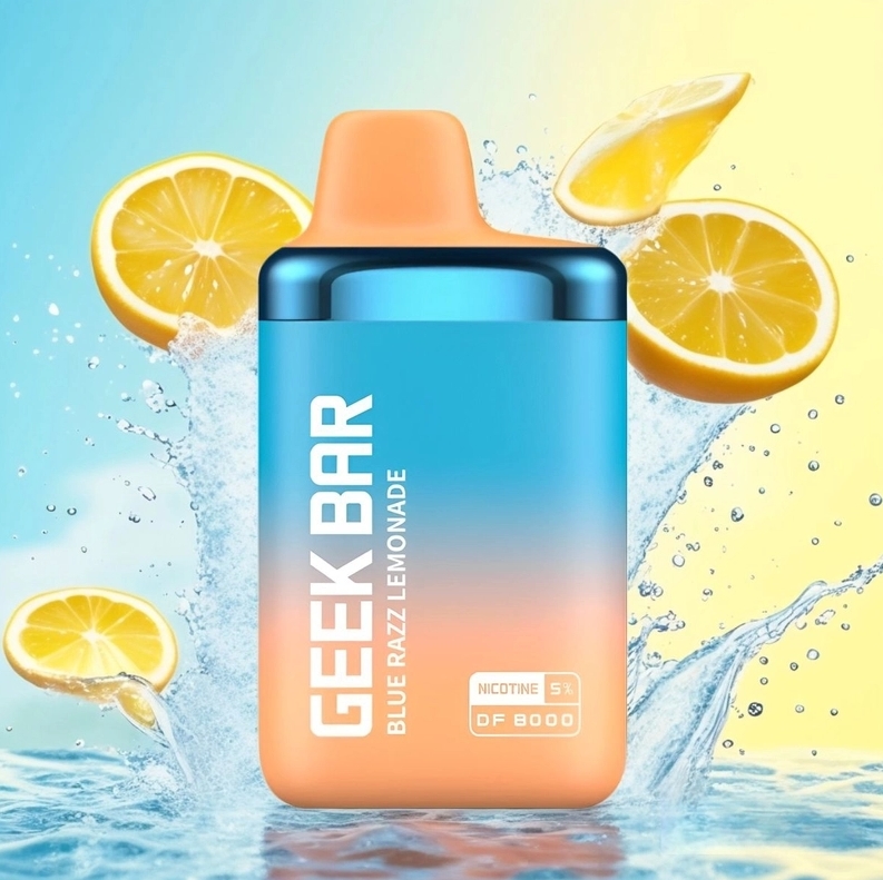 Geek Bar DF8000 Vape - Limonada Albastru Razz: O Explozie Refrescatoare de Vară în Palmă