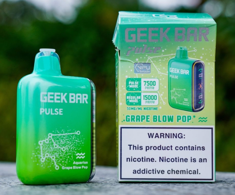 Geek Bar Pulse 7500 Puffs Vape - Pop Lovitura de Struguri: O Experiență de Vaping Explozivă în 2025