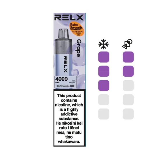 RELX MagicGo 4000 Puffs Vape - struguri：O experiență sofisticată și modernă pentru pasionații de vaping din România