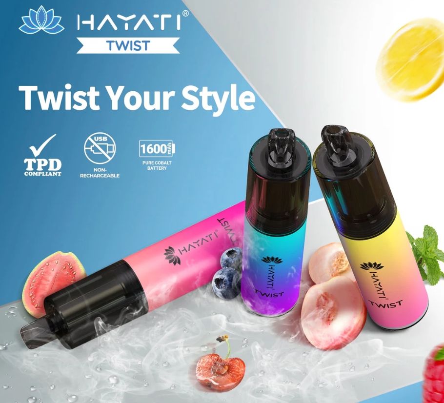 Hayati Twist 5000 Puffs - Limonada de Căpșuni: Răcoarea Perfectă, Într-un Dispozitiv Pe Care Nu Vei Vrea Să-l Lași Din Mână