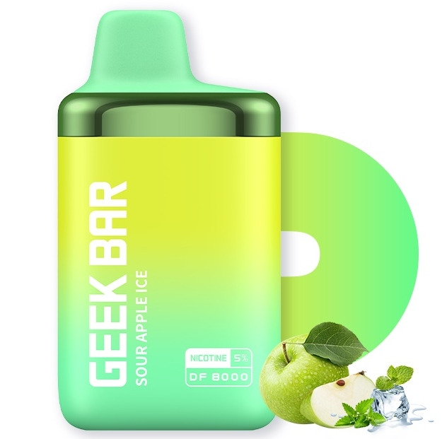 Geek Bar DF8000 Vape - Gheață de Mere Acru: O Experiență de Vaping Revoluționară în România