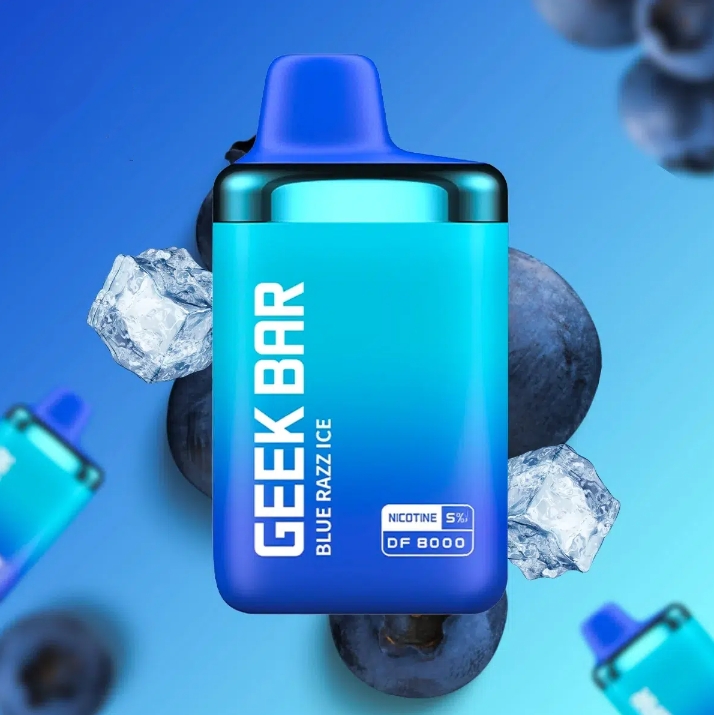 Geek Bar DF8000 Vape - gheață albastră razz: O Experiență de Vaping de Neuitat în România