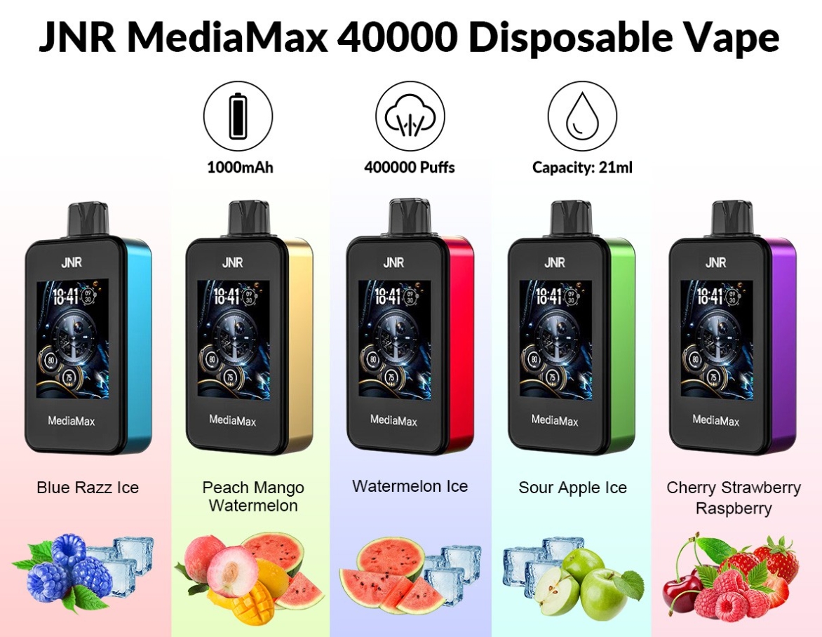 JNR MEDIAMAX 40k Puf Vape - Piersic Mango Pepene Verde: O Capodoperă a Vapingului în România 2025