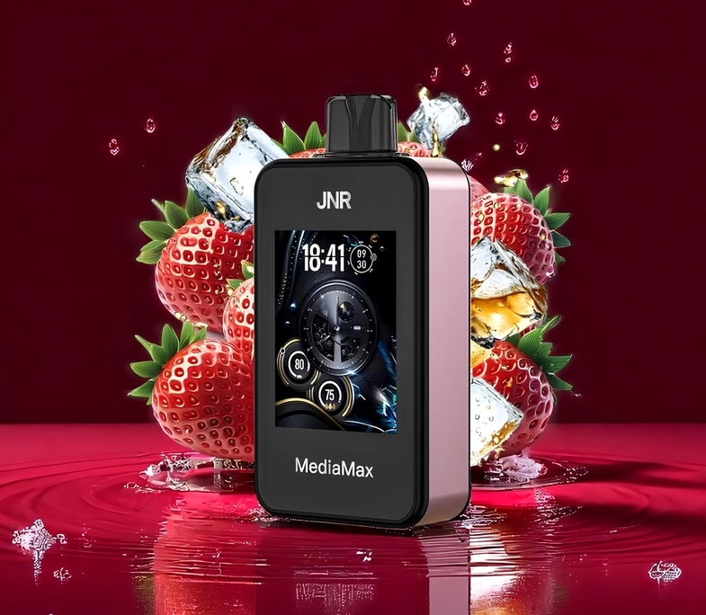 JNR MEDIAMAX 40k Puffs – gheață de căpșuni: performanță masivă cu o aromă care răcorește și surprinde