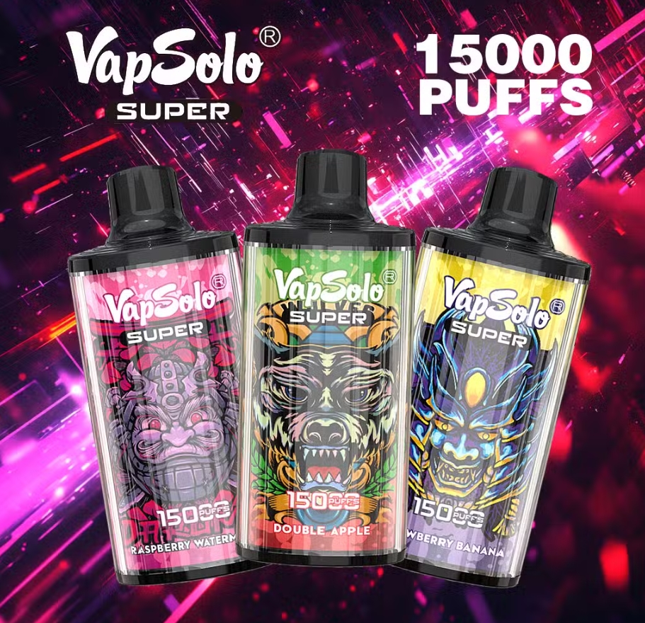 VapSolo SUPER 15000 Puffs: O Explozie Refrescantă de Cola, Cireșe & Afine la Unghiul Tău!