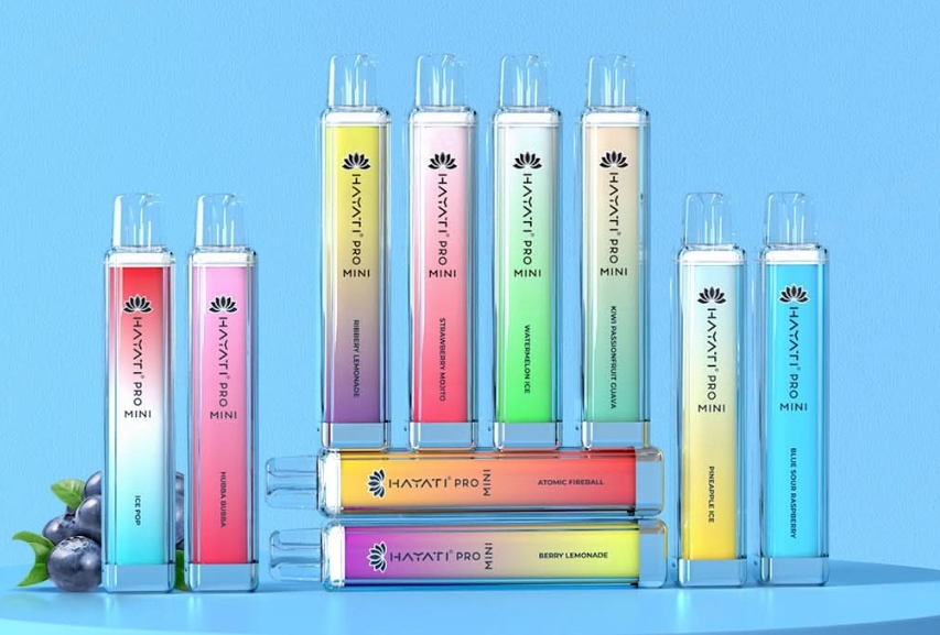 Hayati Pro Mini 600 Puffs Vape - Afine Pepene Verde Zmeură: O Experiență Vibrantă în Universul Vapatului din România
